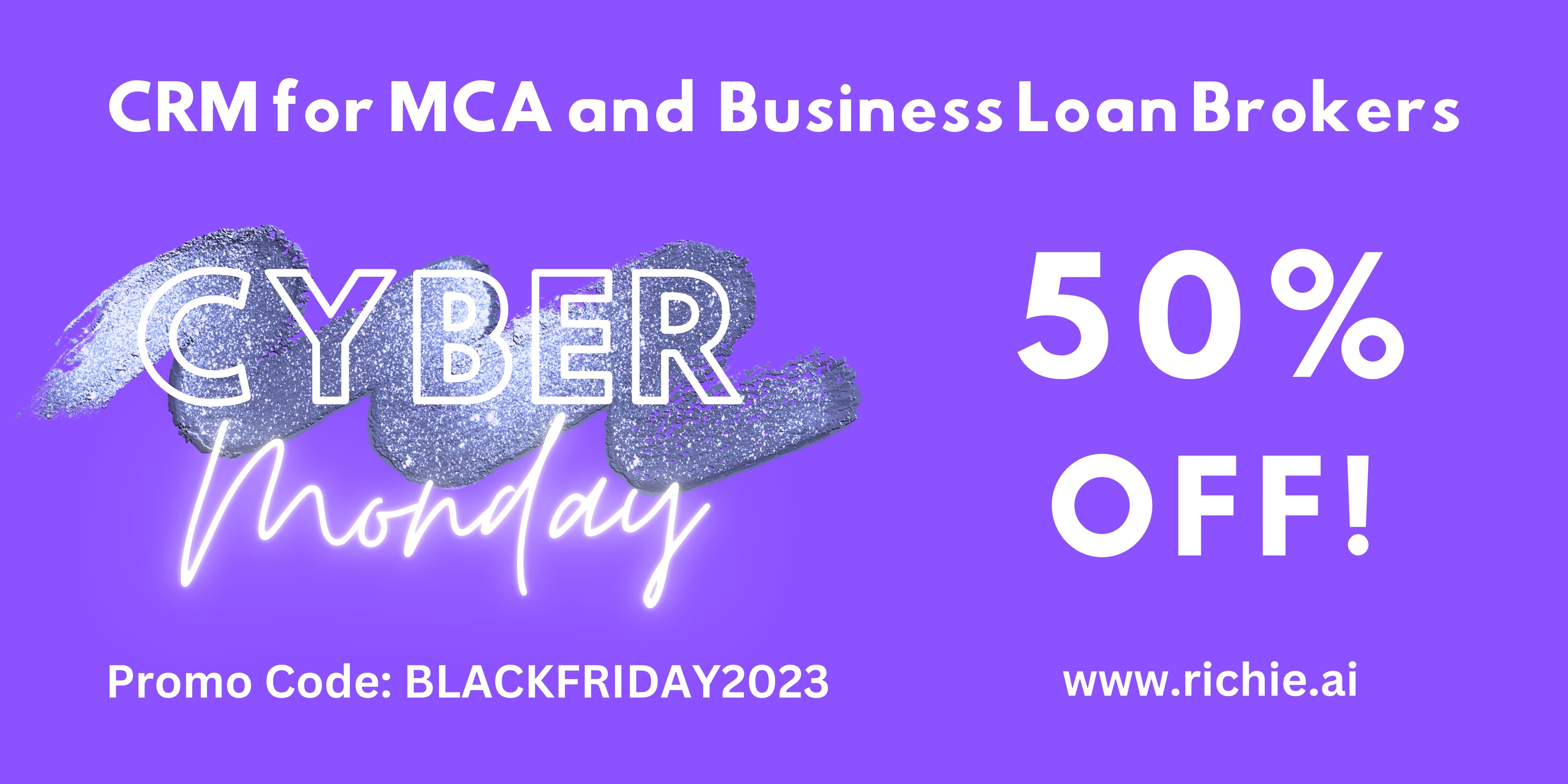 🚀 Cyber Monday: 50% Off Richie AI's CRM - Today Only!